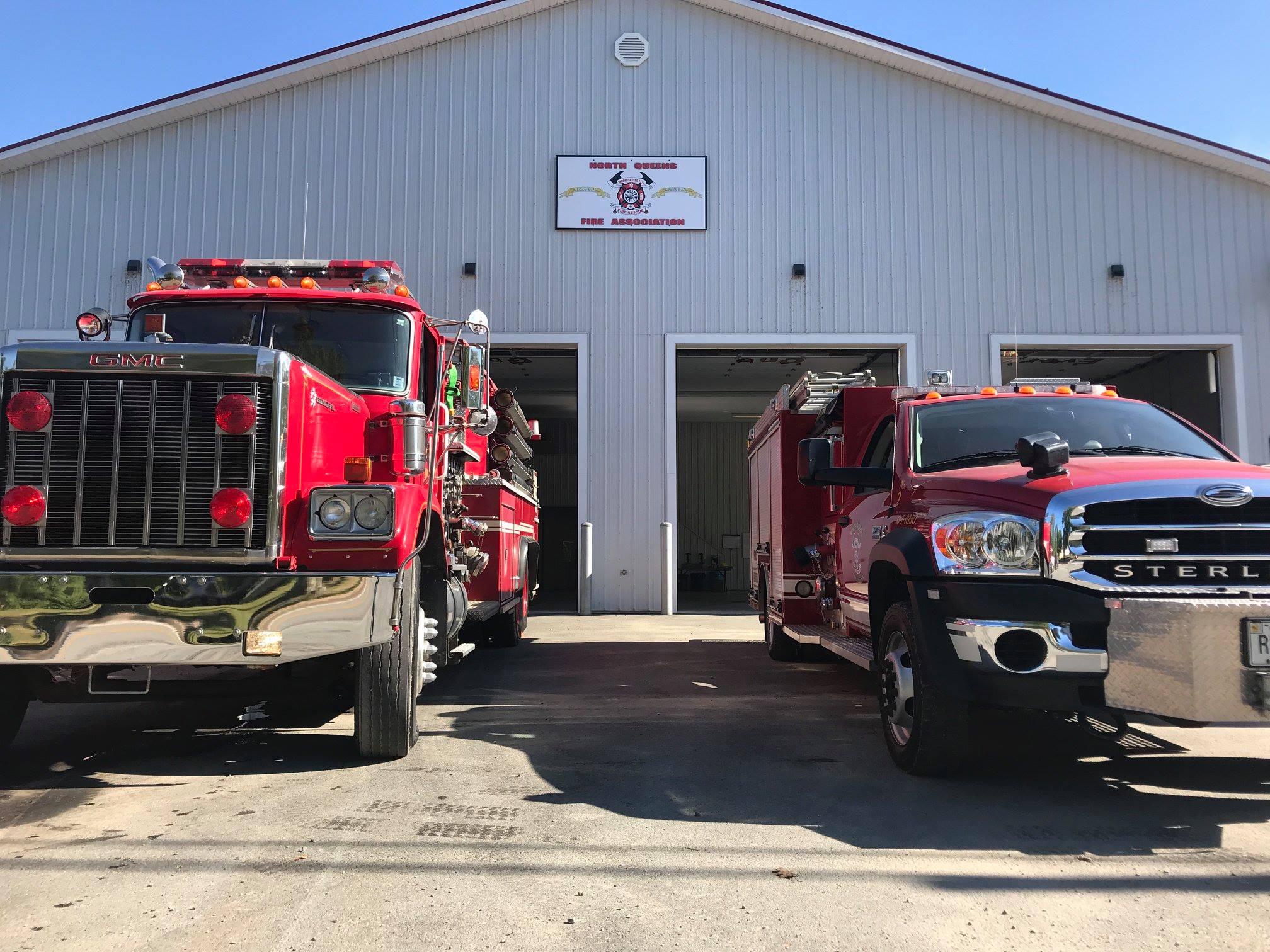 Trucks Parked Outside